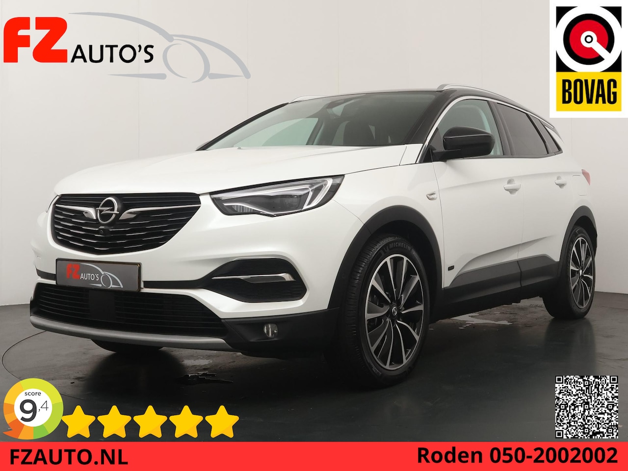 Opel Grandland X - 1.6 Turbo Hybrid4 Ultimate - Automaat - Navigatie - Climate Controle - AutoWereld.nl