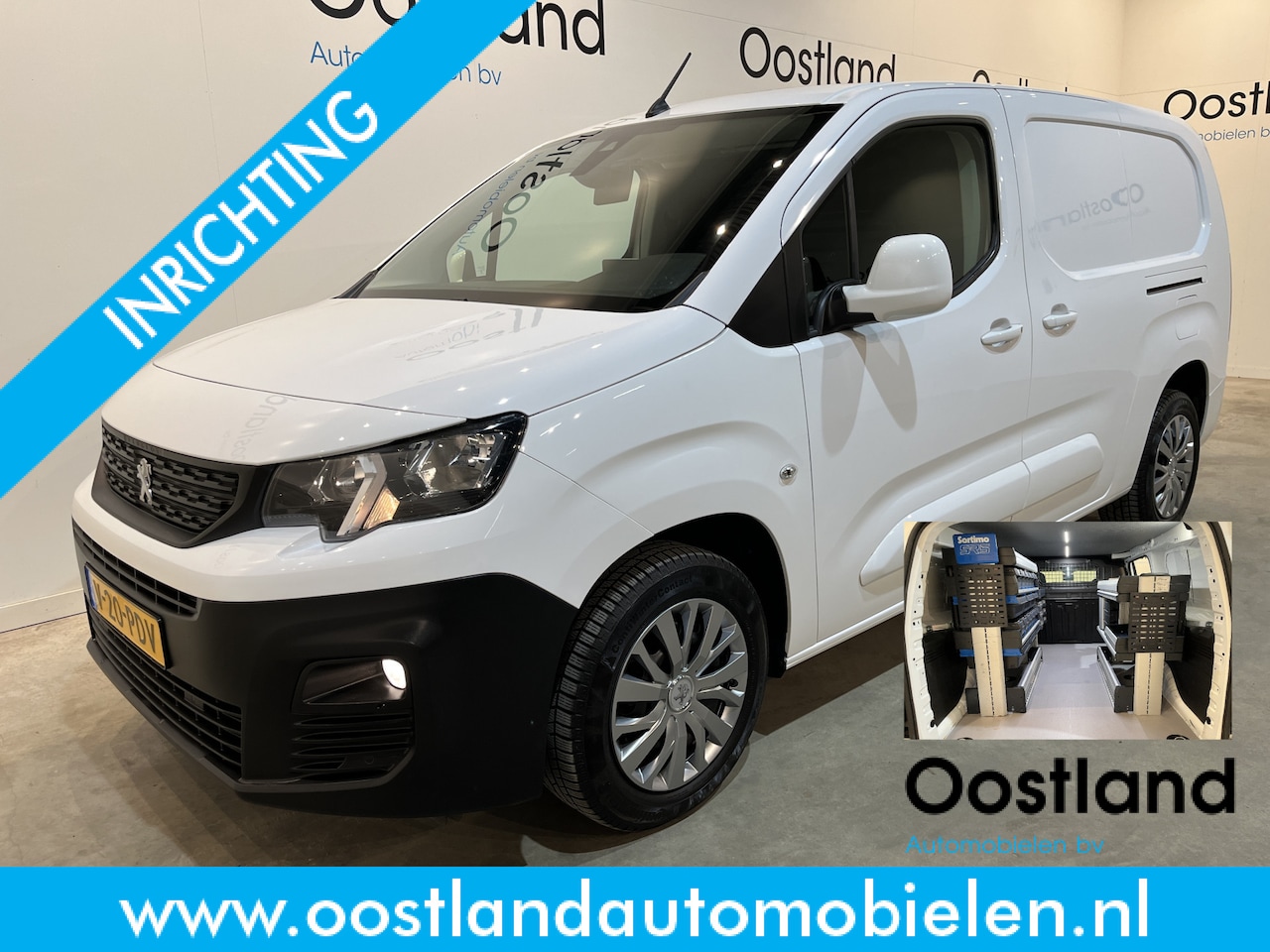Peugeot Partner - 1.5 BlueHDI 130 PK L2 Automaat Servicebus / Sortimo Inrichting / Schuifdeur L + R / Euro 6 - AutoWereld.nl