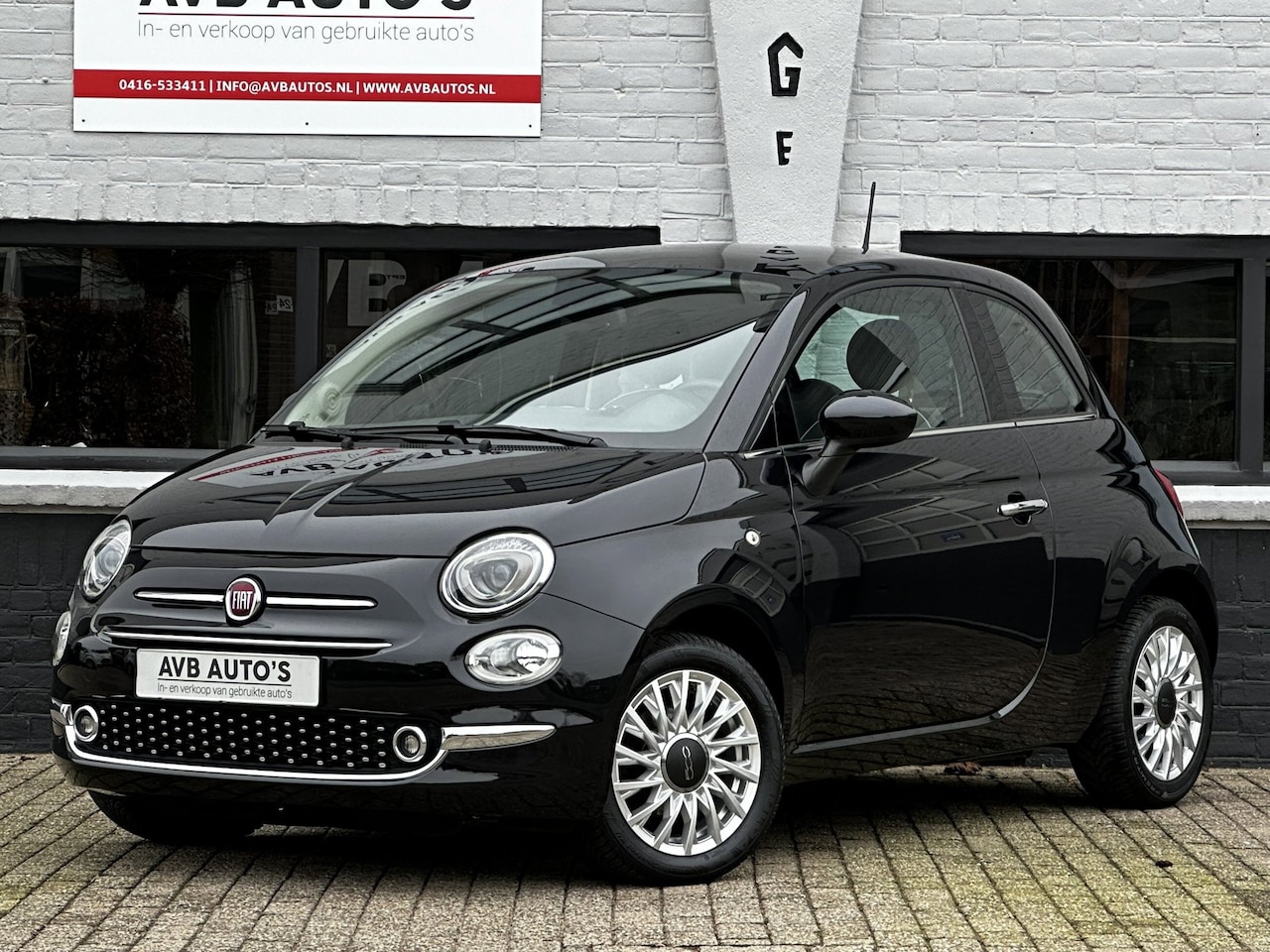 Fiat 500 - 1.2 Lounge Clima Navi PDC Groot Scherm Panoramadak - AutoWereld.nl