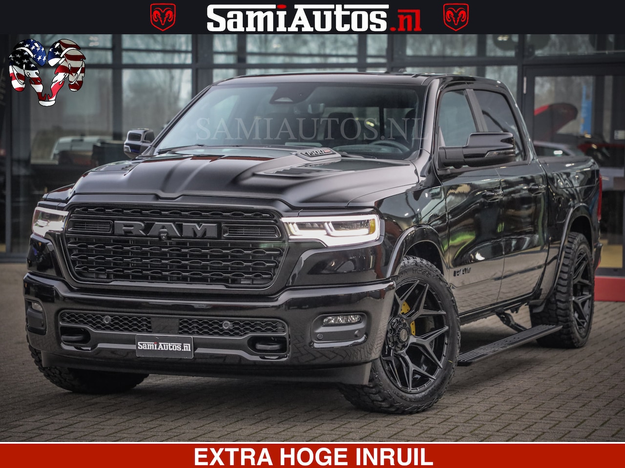 Dodge Ram Pick Up - LIMITED NIGHT H.O 540 PK 706 Nm | XB9 | MASSAGE | BOM VOL | CREW CAB | DUBBELE CABINE | GR - AutoWereld.nl