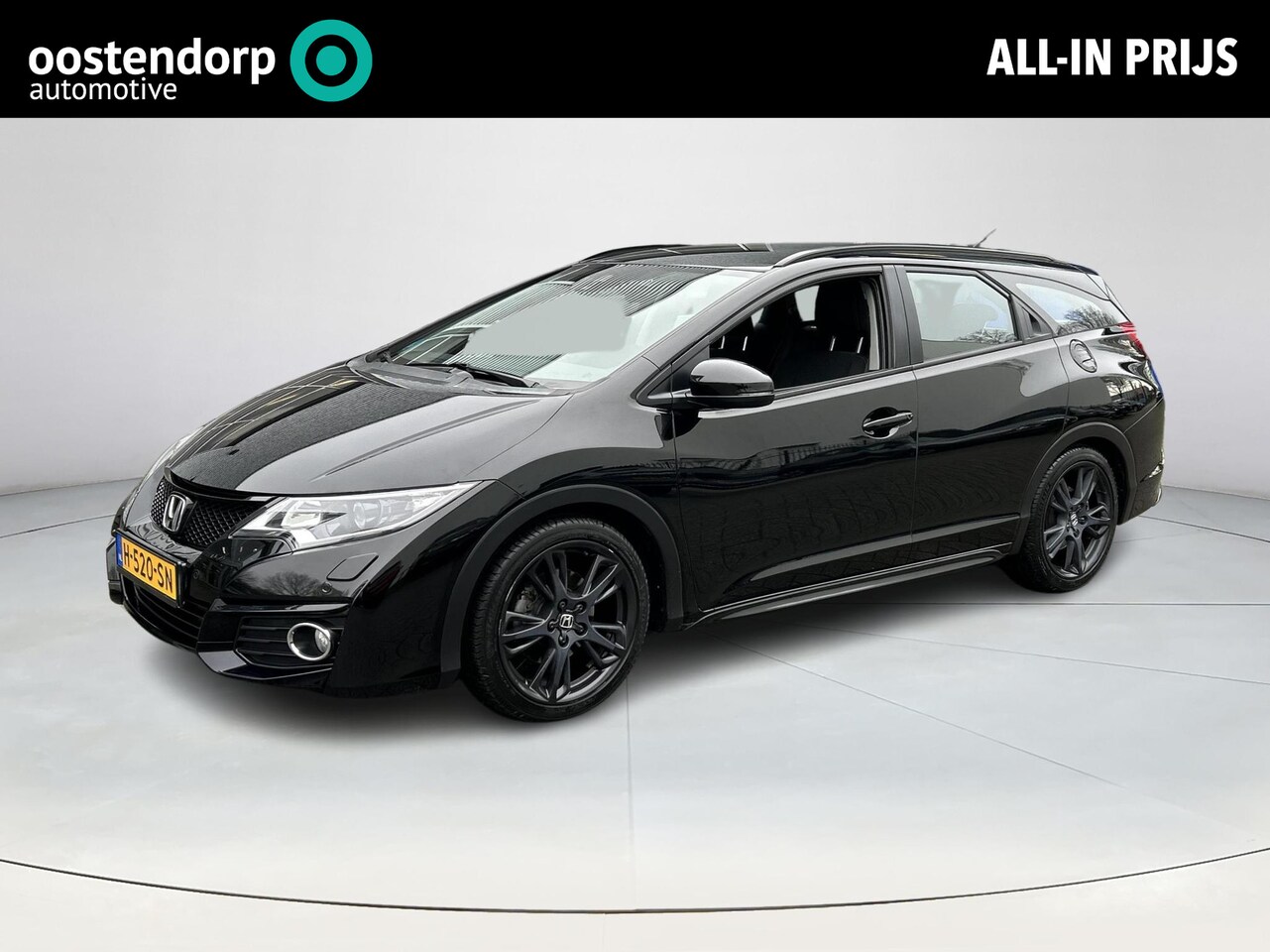 Honda Civic Tourer - 1.8 Elegance ZWART METALLIC - AutoWereld.nl