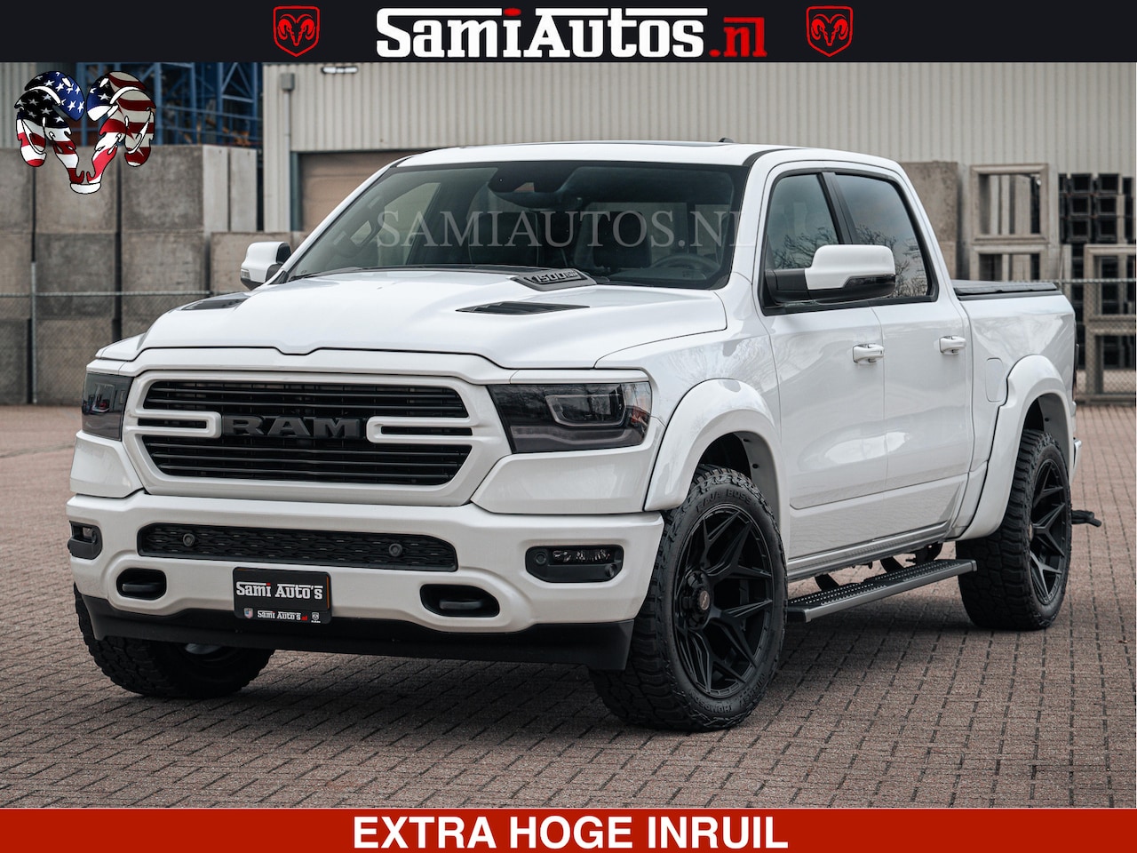 Dodge Ram Pick Up - V8 5.7 402PK | LARAMIE SPORT | Krachtige Hemi | Panorama Dak | 12' Scherm | LPG | Comforta - AutoWereld.nl
