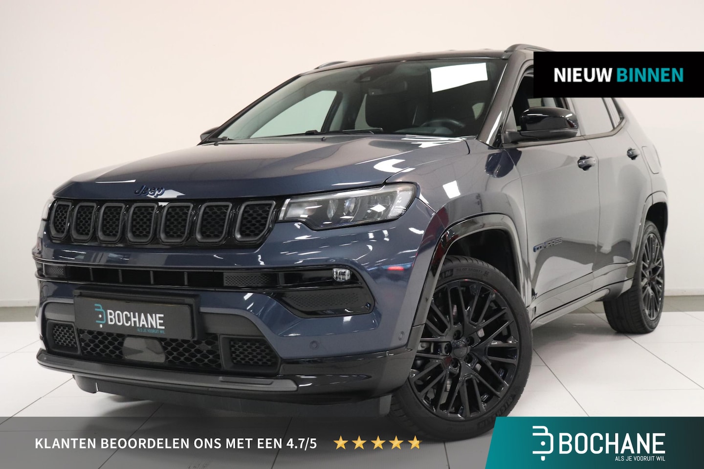 Jeep Compass - 4xe 240 Plug-in Hybrid Electric Trailhawk | Camera | Leder | 19"Lichtmetaal | Elektr. Acht - AutoWereld.nl