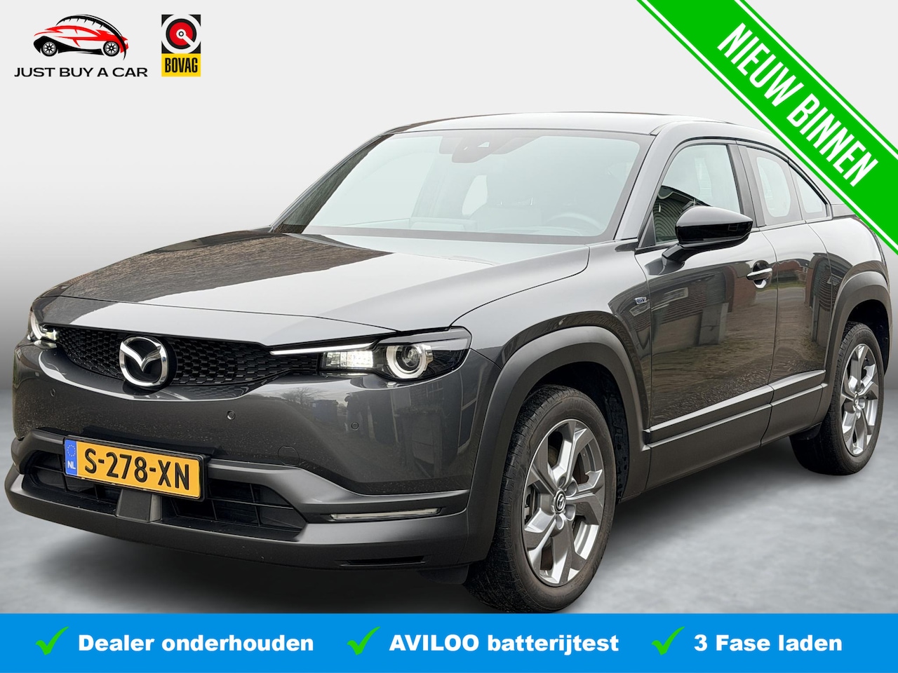 Mazda MX-30 - e-SkyActiv EV 145 Exclusive-line 36 kWh SoH 94% / Facelift / Stoelverwarming / Adaptive Cr - AutoWereld.nl