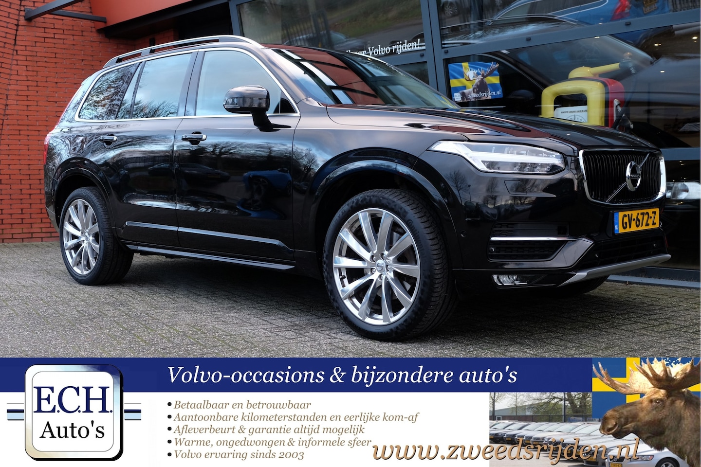 Volvo XC90 - D5 225 pk AUT. AWD 21 inch, Leer, Navi, Trekhaak - AutoWereld.nl