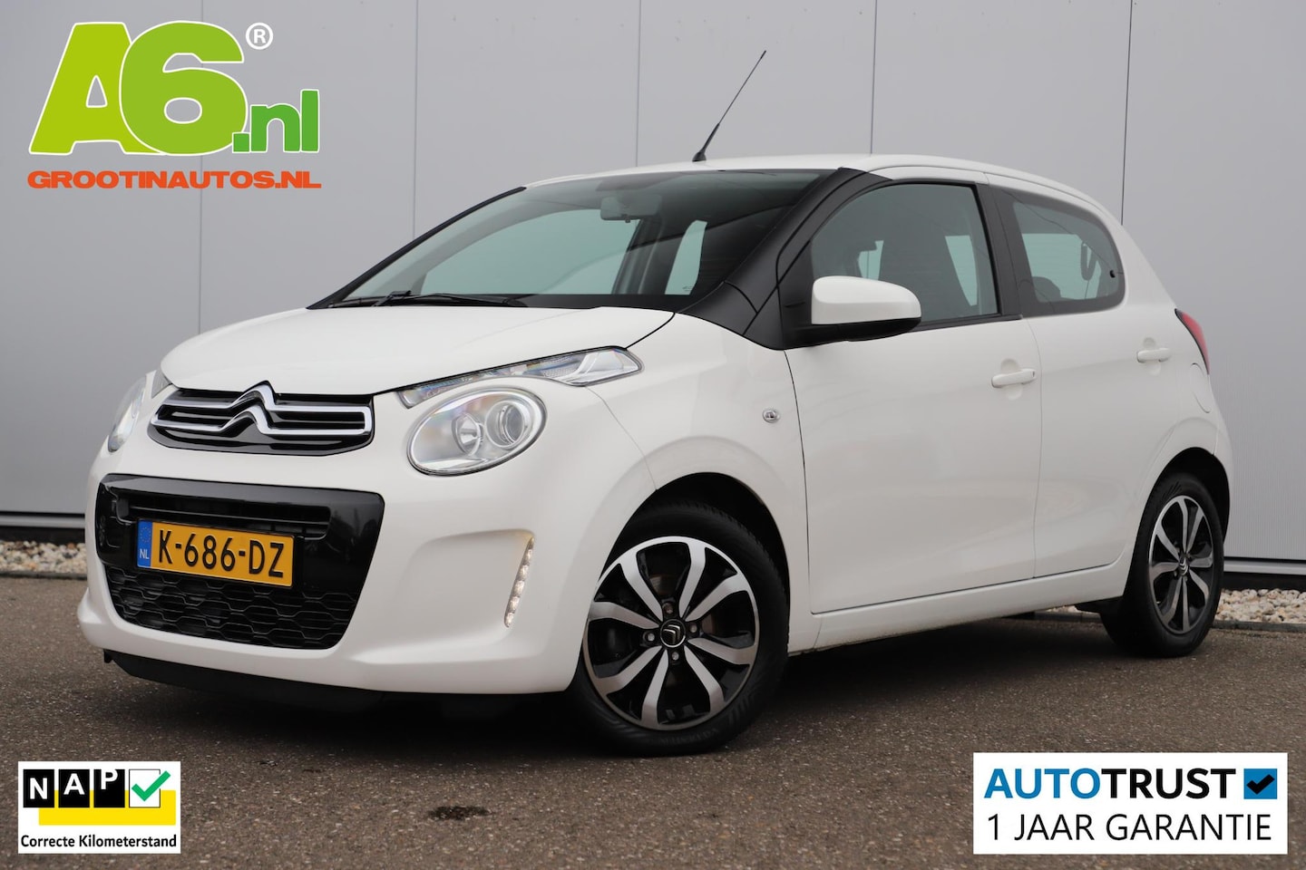 Citroën C1 - 1.0 VTi Shine 15 inch LMV Navigatie Achteruitrijcamera Bluetooth Airco Elektrische Ramen C - AutoWereld.nl