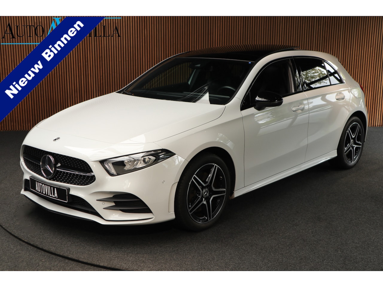 Mercedes-Benz A-klasse - 250e AMG Line Panodak Leer Navi PTS LM velgen EQ BTW auto! - AutoWereld.nl