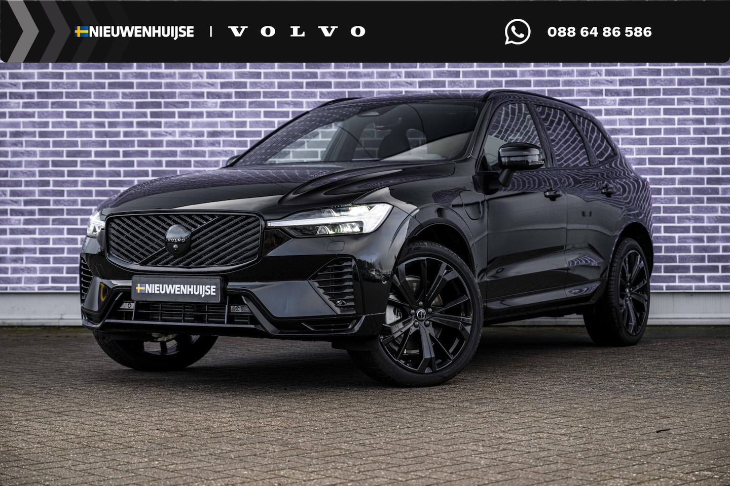 Volvo XC60 - 2.0 T8 Plug-in hybrid AWD Ultra Black Edition | Adaptieve Cruise Control | Panoramadak | H - AutoWereld.nl