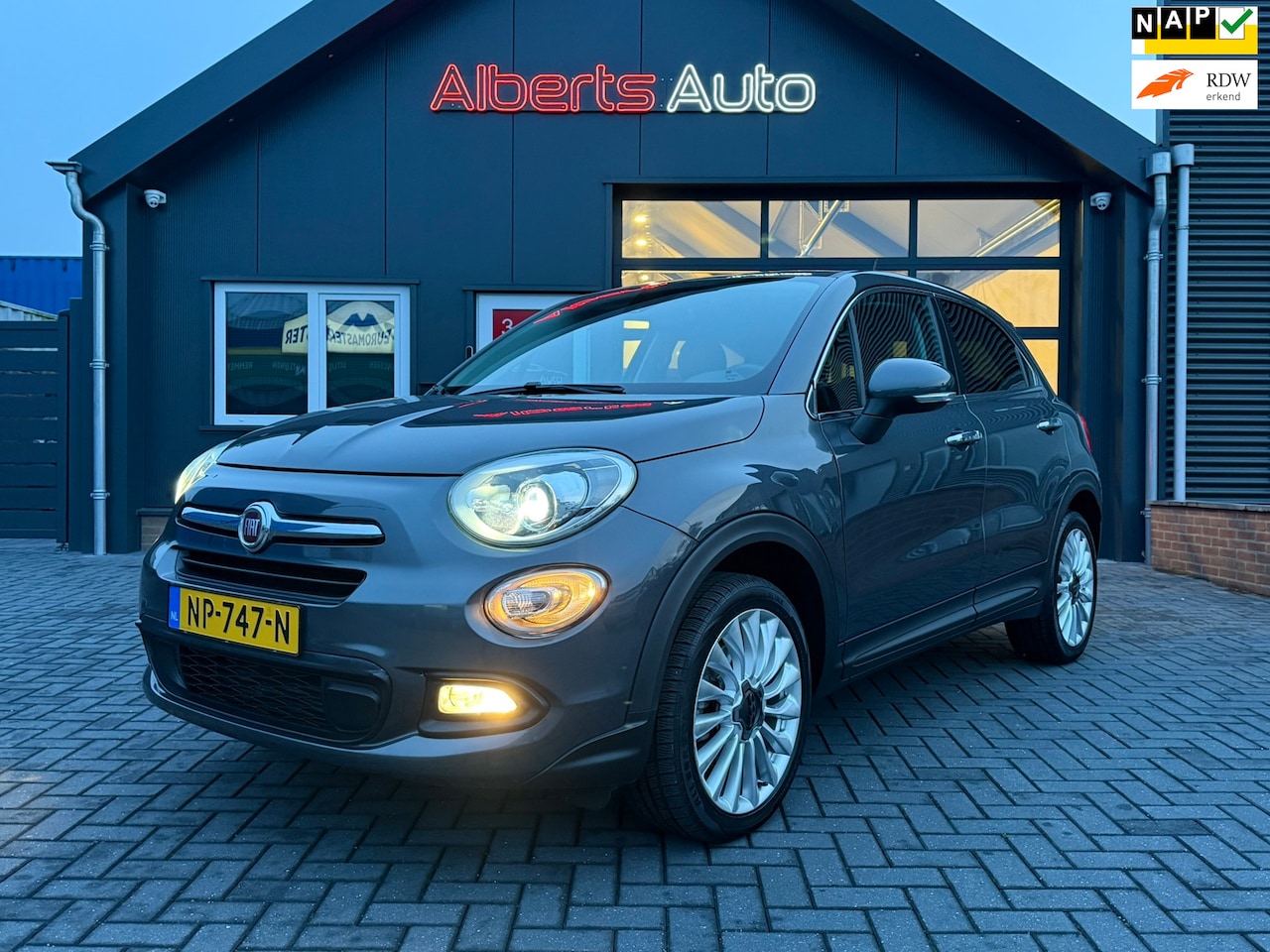 Fiat 500 X - 1.4 Turbo MultiAir Lounge | LEDER | XENON | NAVI | LED | - AutoWereld.nl