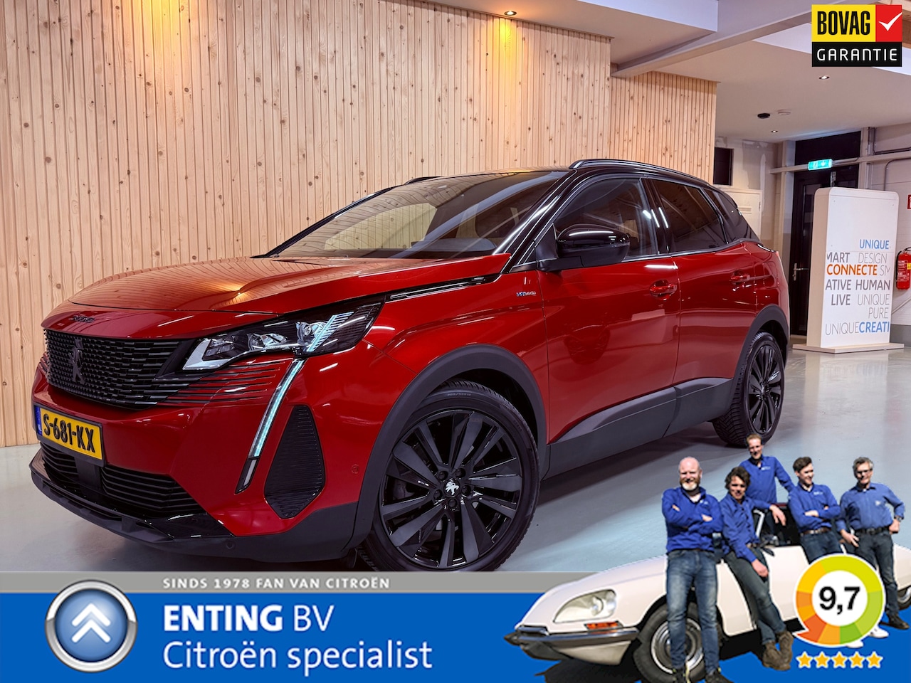 Peugeot 3008 - 1.6 HYbrid 225 GT PACK BUSINESS 360 CAM HIFI FOCAL ALCANTARA MASSAGE TREKHAAK - AutoWereld.nl