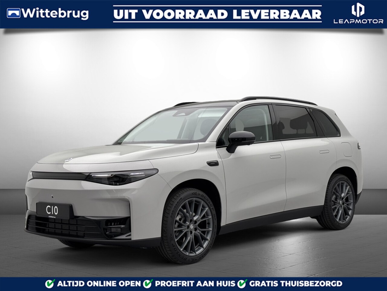 Leapmotor C10 - REEV Design 28.4 kWh Range Extender 950 km RANGE Automaat met Lederen bekleding, Elektrisc - AutoWereld.nl