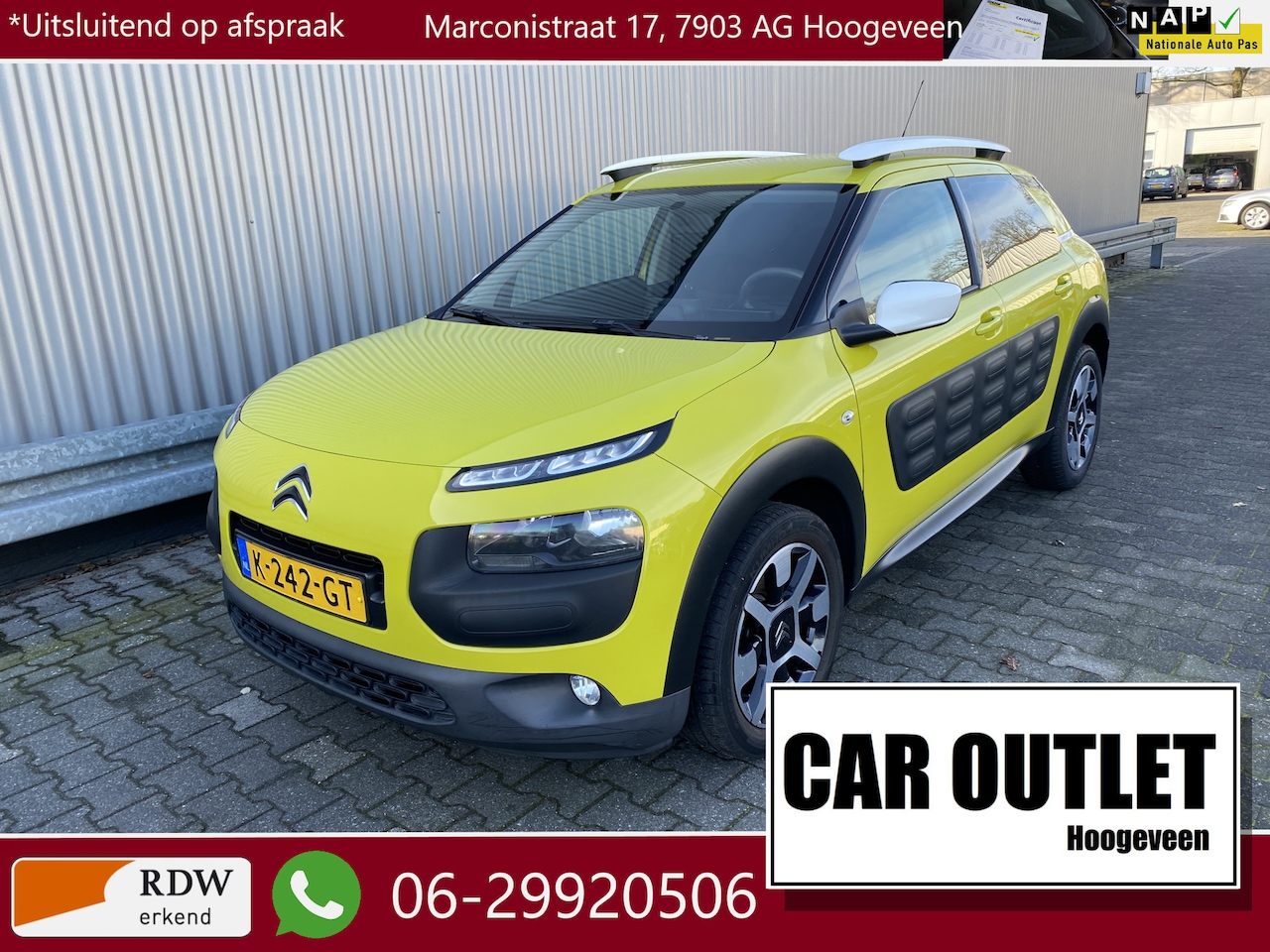 Citroën C4 Cactus - 1.2 PureTech W A/C, CC, PDC & Cam, nw. LM, APK – Inruil Mogelijk – - AutoWereld.nl