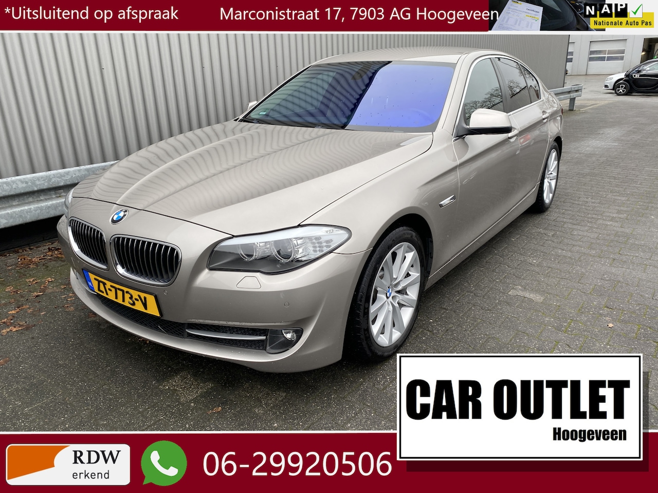 BMW 5-serie - 523i Executive 154Dkm. Clima, Navi, CC, PDC, LM, Trekh, nw. APK – Inruil Mogelijk – - AutoWereld.nl