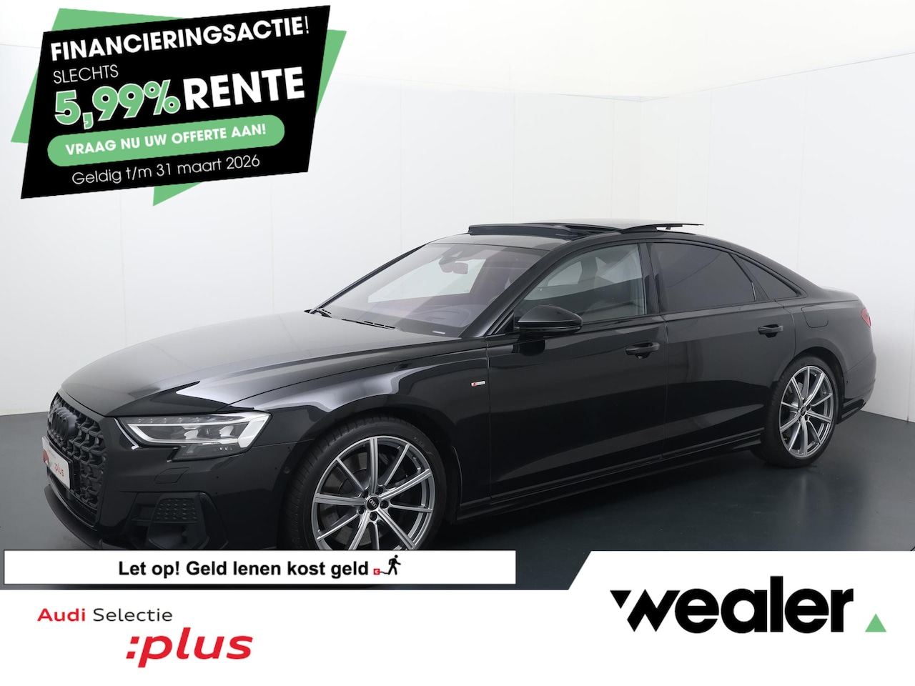 Audi A8 - 60 TFSI e quattro | 462 PK | SoH 89% | Panoramadak | Digitale Matrix LED koplampen | Nacht - AutoWereld.nl
