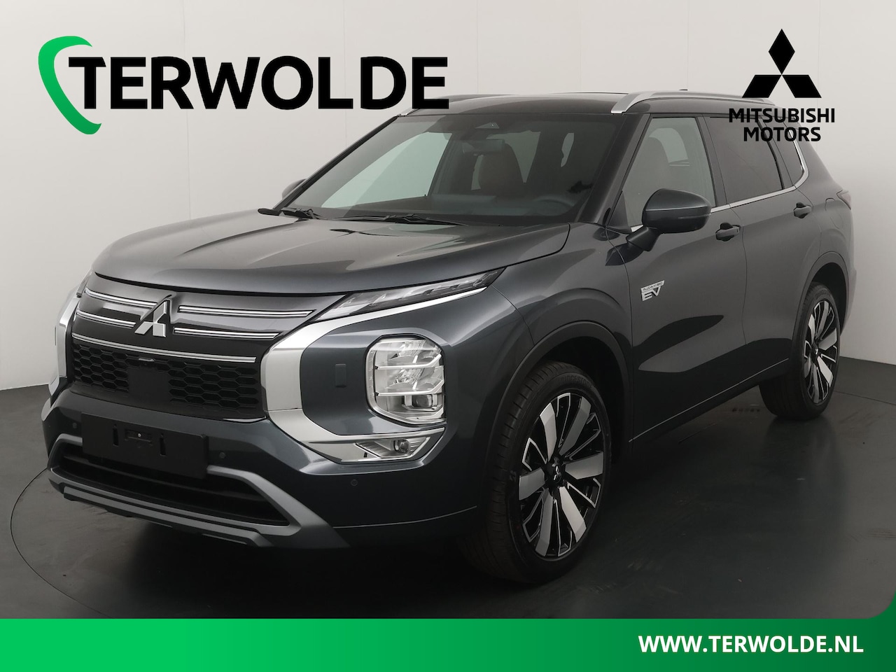 Mitsubishi Outlander - 2.4 PHEV Instyle+ | €4.000 korting | MY 26 | Grijs Metallic met Zwart Dak en Bruin Leder | - AutoWereld.nl