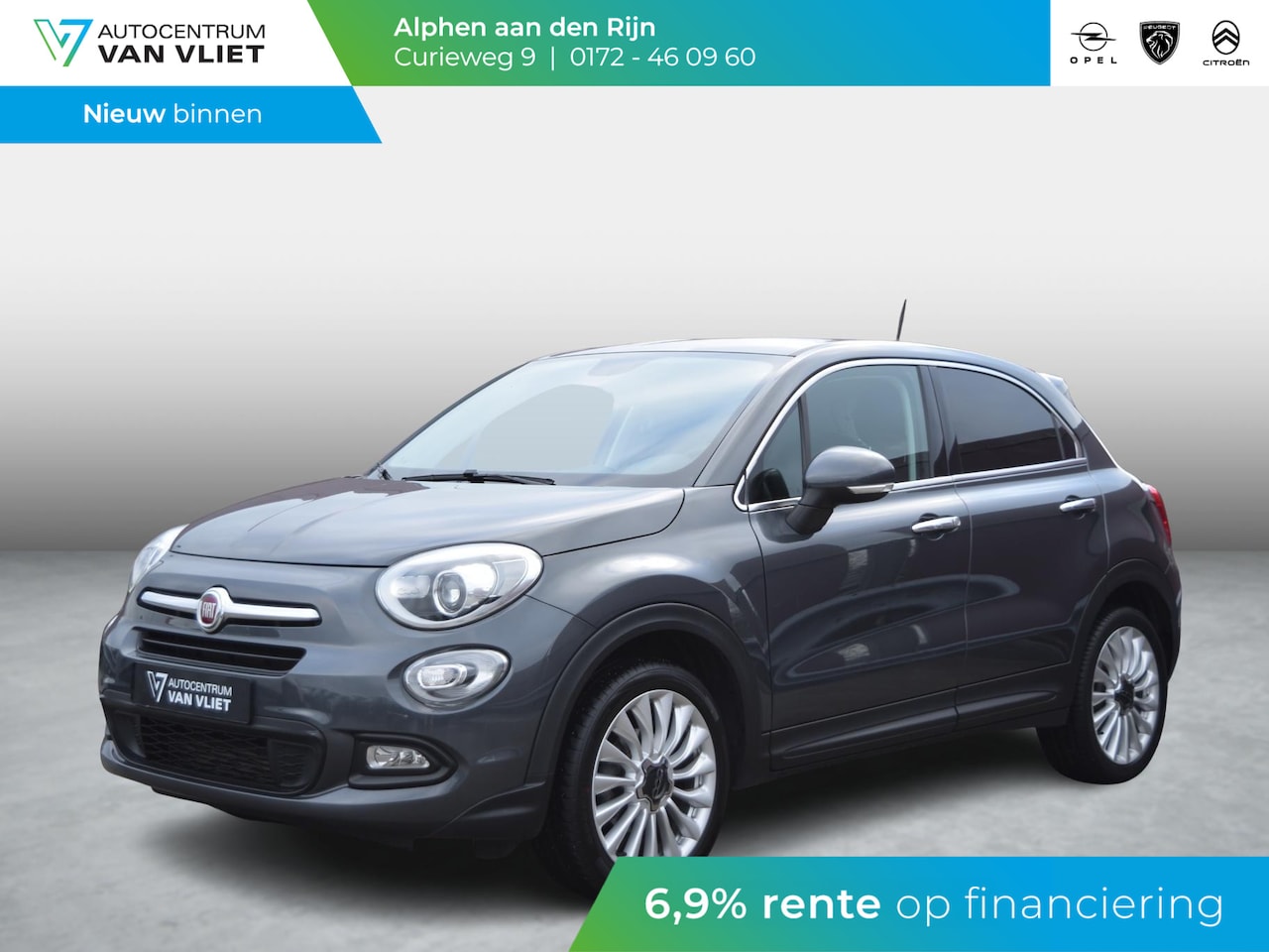 Fiat 500 X - 1.4 Turbo MultiAir Lounge NAVIGATIE | PARKEERSENSOREN | E.C.C. | - AutoWereld.nl