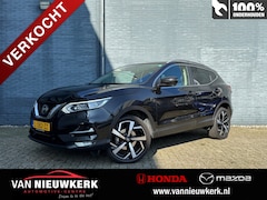Nissan Qashqai - 1.3 DIG-T 160pk Automaat Premium Edition | Trekhaak 1500kg | Volledig onderhouden | Stoelv