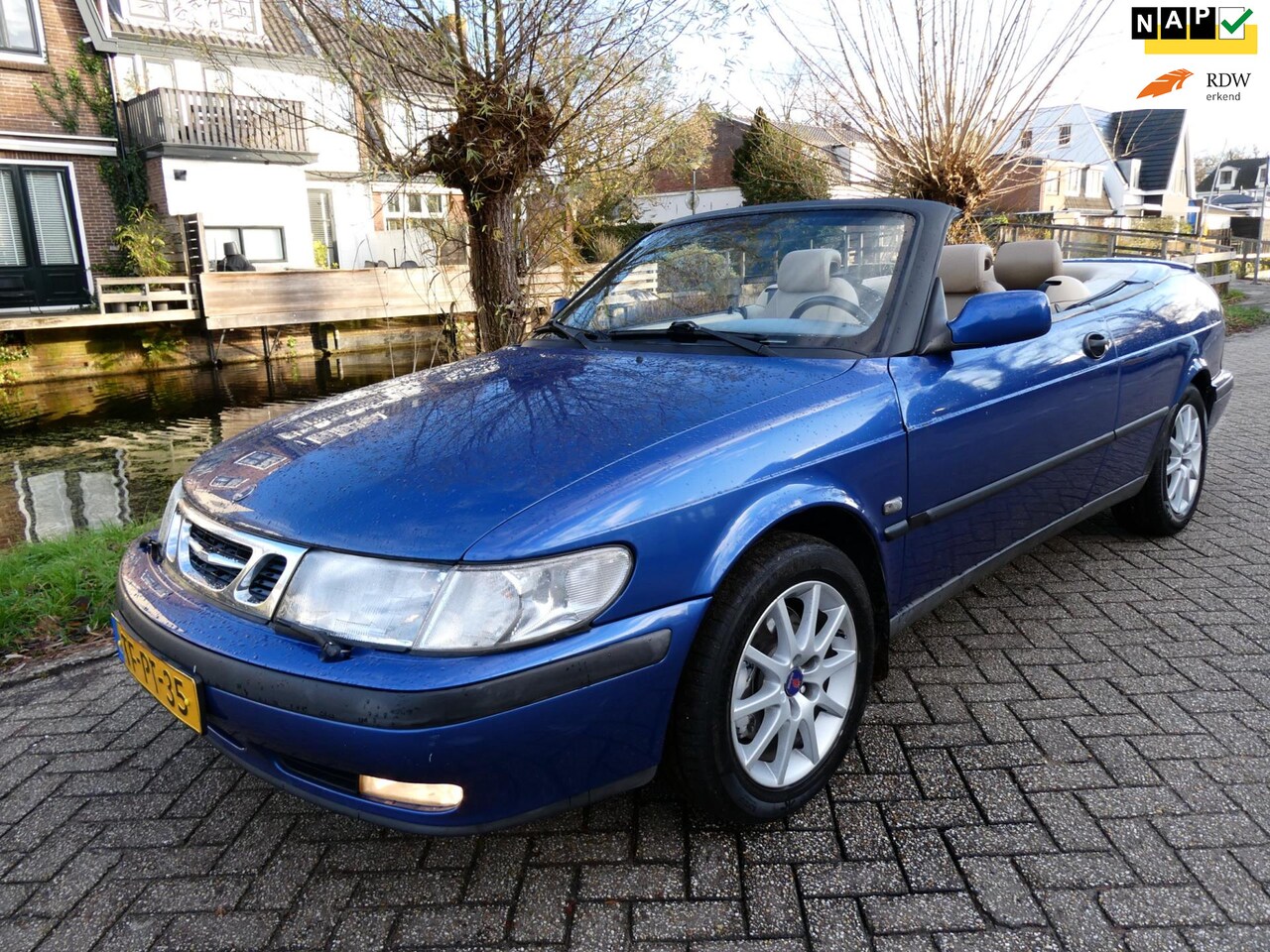 Saab 9-3 Cabrio - 2.3 SE 150pk Automaat Clima Leder Historie Youngtimer - AutoWereld.nl