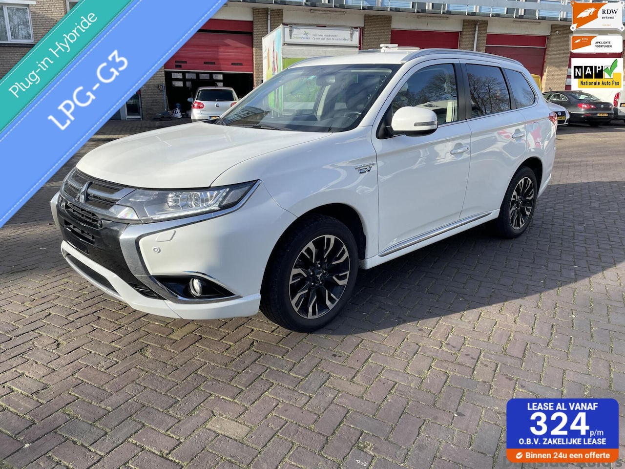 Mitsubishi Outlander - 2.0 PHEV Hybrid LPG G3 uniek Plug-in - AutoWereld.nl