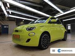 Fiat 500 C - Cabrio La Prima 42 kWh 8 Jaar Garantie 99%SOH | Vol-Leder | Adaptive Cruise | Dodehoek-Det