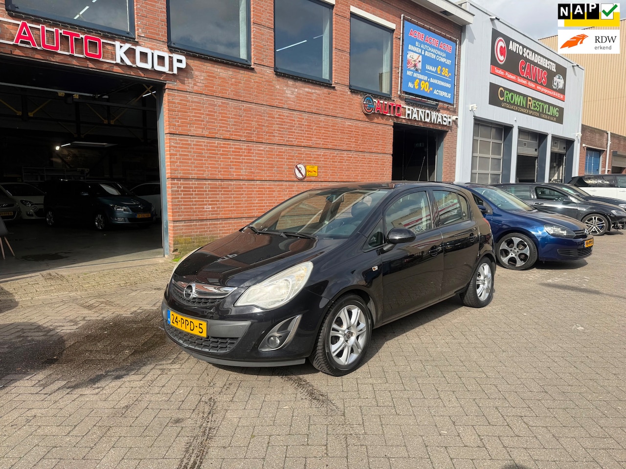 Opel Corsa - 1.4-16V Edition Bj 2011 5drs Airco Cruise LMV NAP - AutoWereld.nl