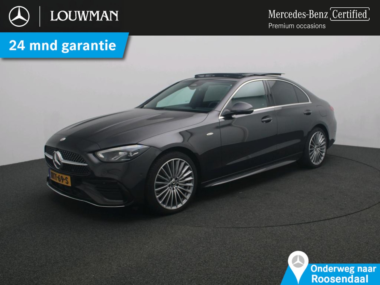 Mercedes-Benz C-klasse - 300 e Business Solution AMG AMG Line | NIght Pakket | Panorama Schuif-Kanteldak | !9 Inch - AutoWereld.nl