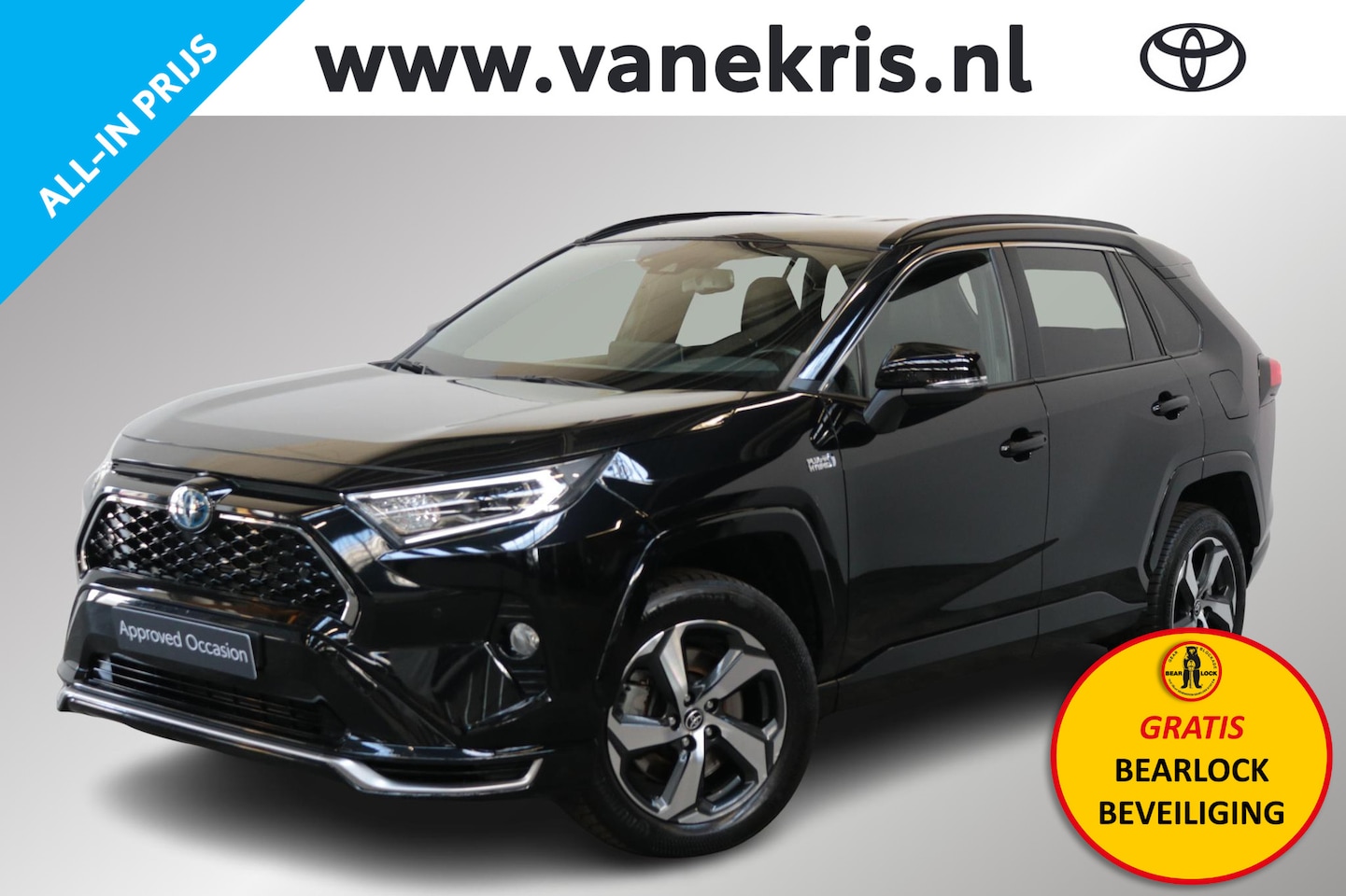 Toyota RAV4 - 2.5 Plug-in Hybrid AWD Style, Bearlock, BSM, Elec. Stoel & Achterklep, Apple Carplay / And - AutoWereld.nl