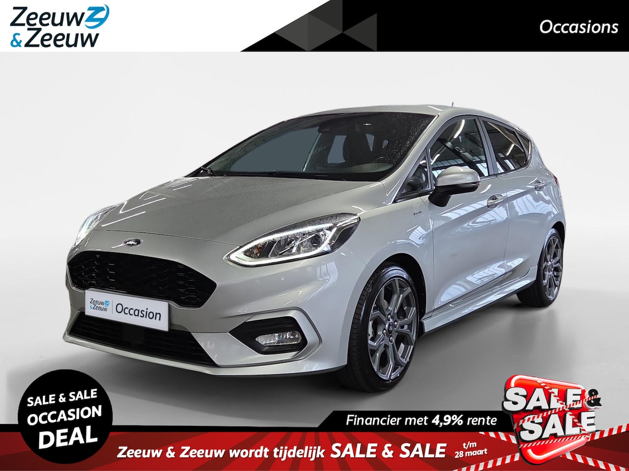 Ford Fiesta - 1.0 EcoBoost ST-Line X * Cruise Control * Carplay * B&O * Stoelverwarming * Navigatie * LM - AutoWereld.nl