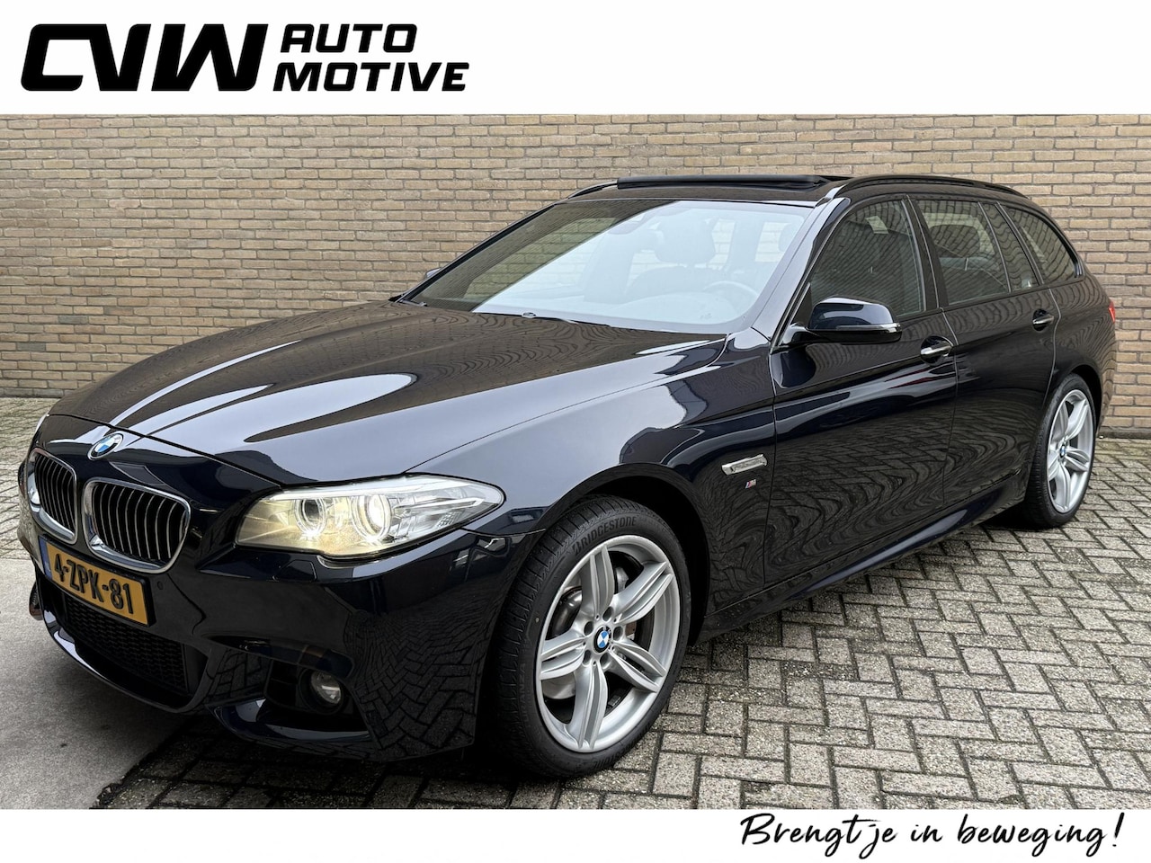 BMW 5-serie Touring - 525xd M-Sport High Executive | Panoramadak | Leder | Xenon | Elek. achterklep | Navigatie - AutoWereld.nl