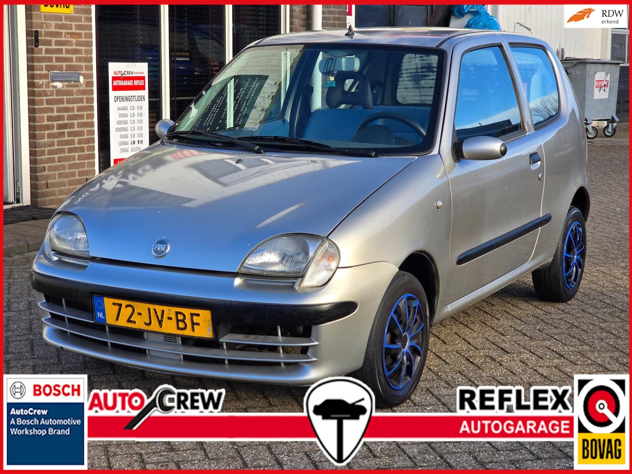 Fiat Seicento - 1.1 Sporting STUURBEKR|ELEKTR. RAMEN - AutoWereld.nl