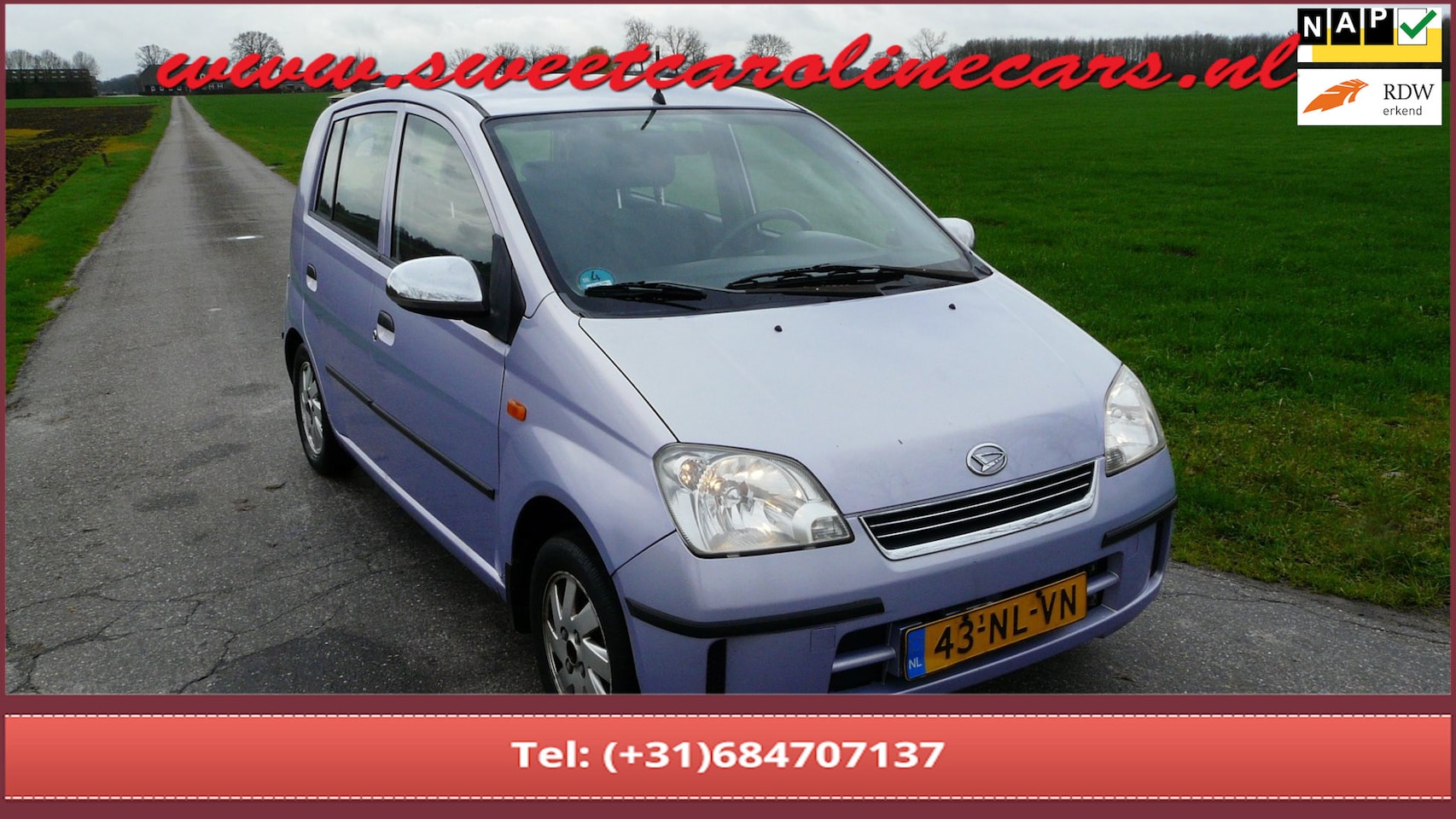 Daihatsu Cuore - 1.0-12V Nagano 1.0-12V Nagano,Automaat,Airco,Elec.pakket,Lmv's! - AutoWereld.nl