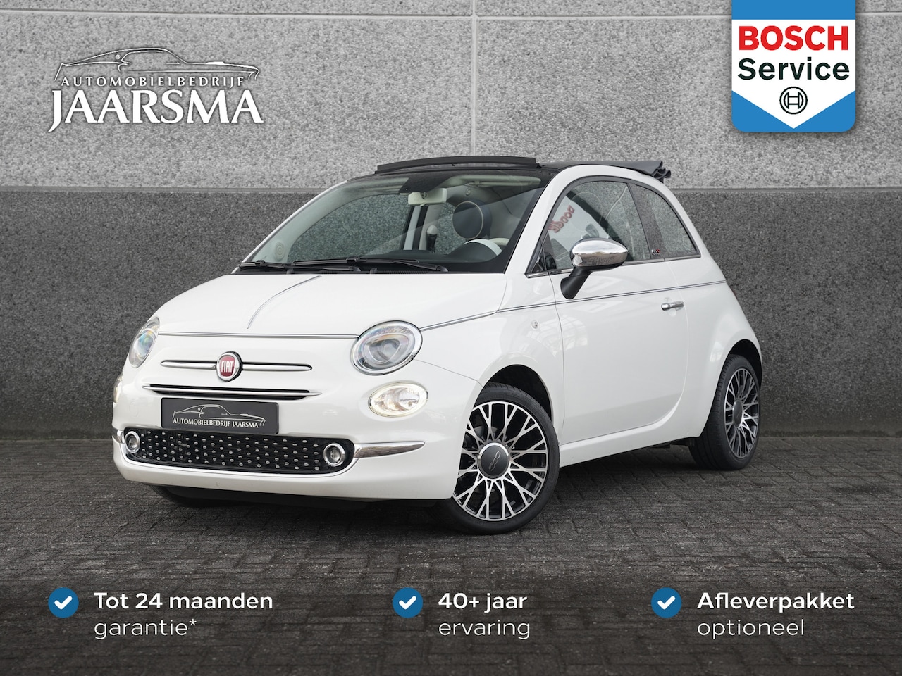 Fiat 500 C - 0.9 TwinAir Turbo Collezione |CarPlay |Automaat |Cabriolet |Climate Control |Leder Bekledi - AutoWereld.nl