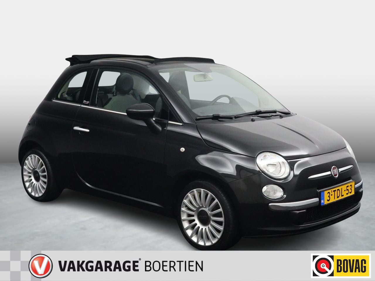 Fiat 500 - 0.9 TwinAir Lounge Cabrio met nieuw dak !! - AutoWereld.nl
