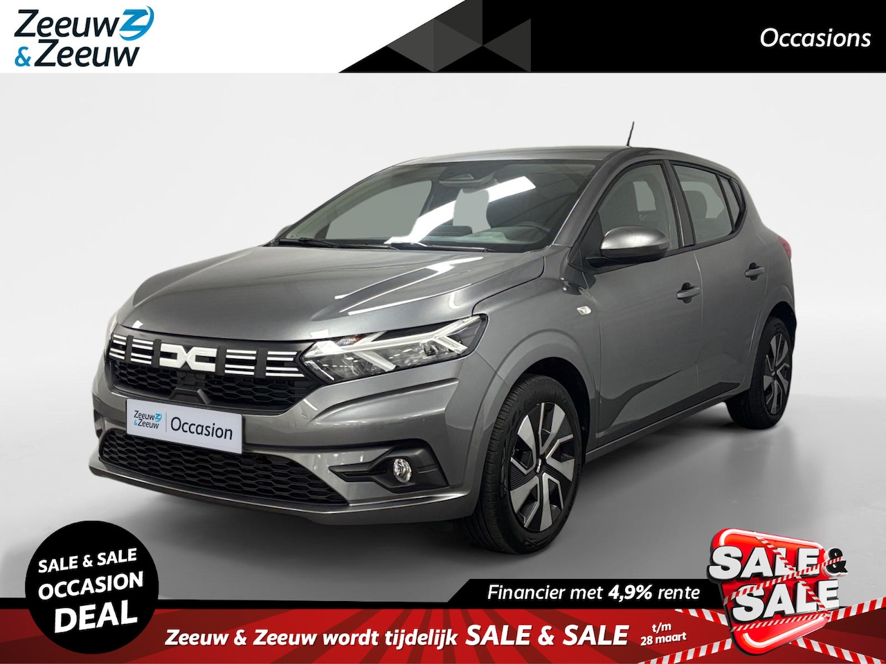 Dacia Sandero - 1.0 TCe 90 Expression NAVI AIRCO CAMERA CRUISE CONTROLE APPLE CARPLAY ANDROID AUTO 5 DEURS - AutoWereld.nl