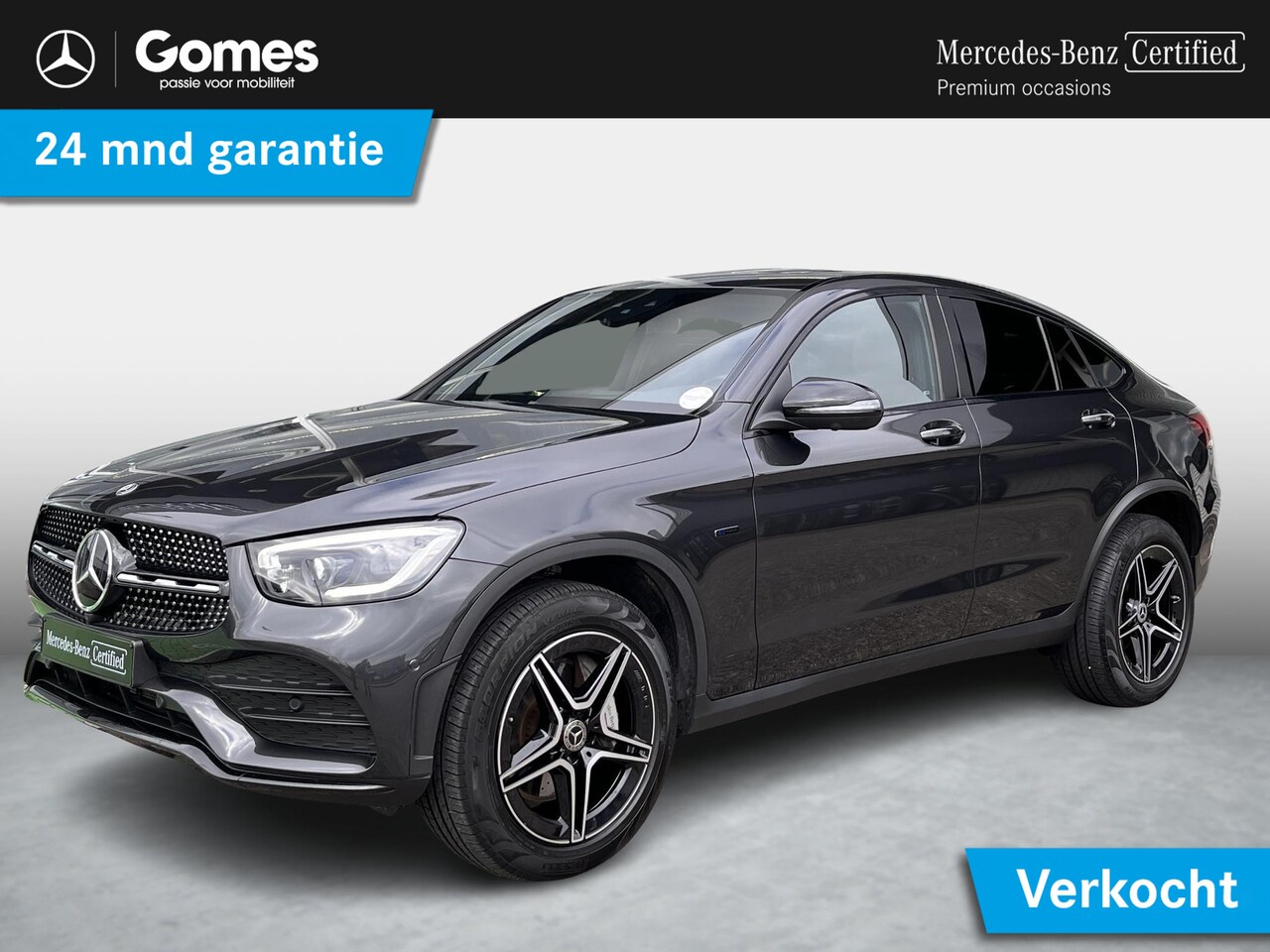 Mercedes-Benz GLC-klasse Coupé - 300 e 4MATIC | Bruin leer | Schuifdak | AMG Burmester| Rijassistentie pakket| Trekhaak| Ke - AutoWereld.nl