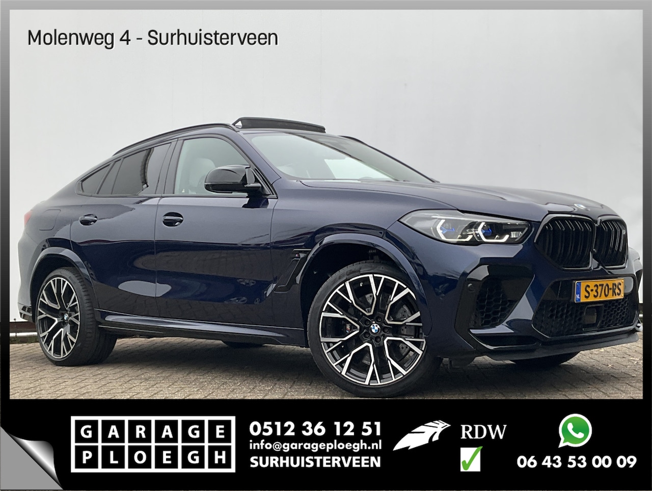 BMW X6 - M Competition 626PK HUD Bowers&Wilkins Pano Nachtzicht Massage Stoelverw+Koeling BOMVOL! - AutoWereld.nl