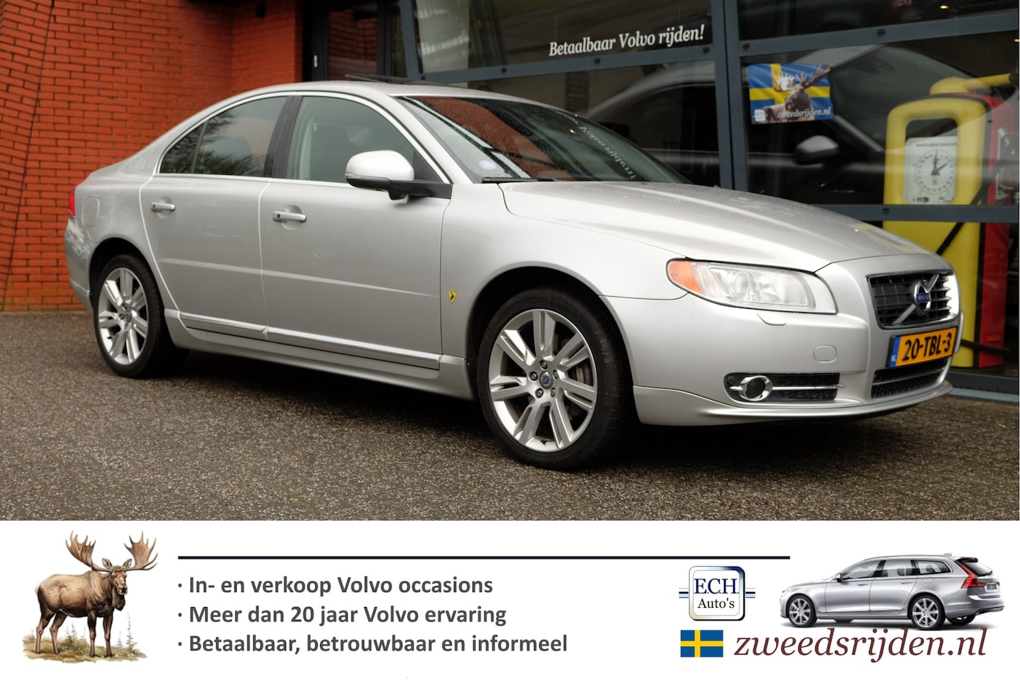 Volvo S80 - 3.2 AWD Summum 3.2 AWD Summum, Schuifdak, Adaptive Cruise, Four-C - AutoWereld.nl