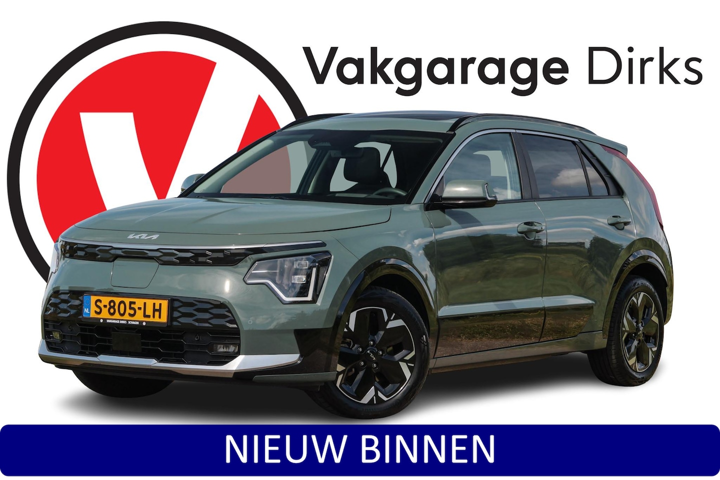Kia Niro EV - DynamicPlusLine 64.8 kWh ✅ Leder ✅ Stoelverwarming ✅ Schuifdak - AutoWereld.nl
