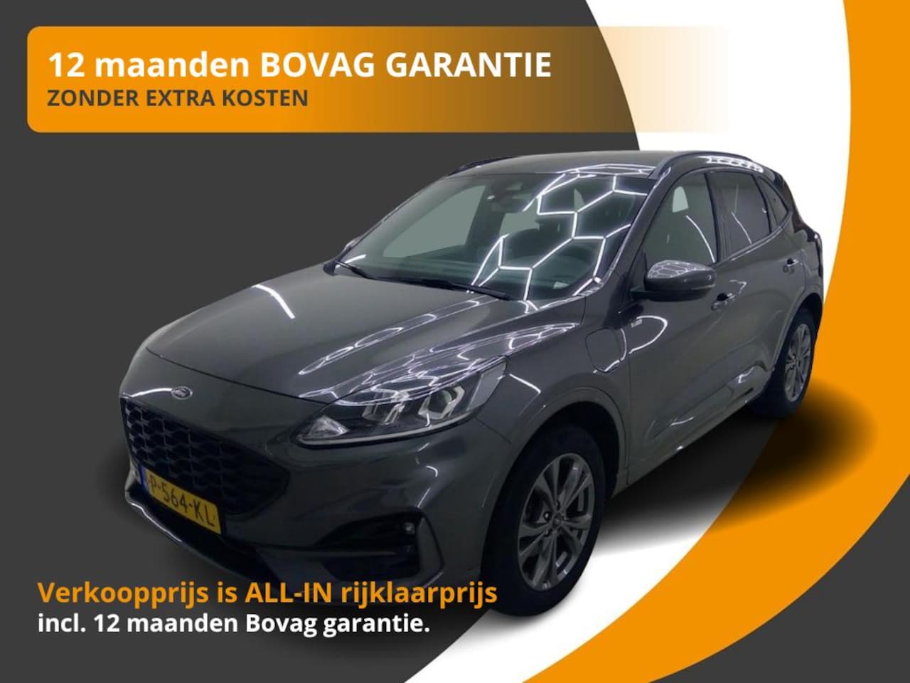 Ford Kuga - 2.5 PHEV ST-LINE LED/CARPLAY/NL-AUTO/1E EIG./52.000 KM! - AutoWereld.nl
