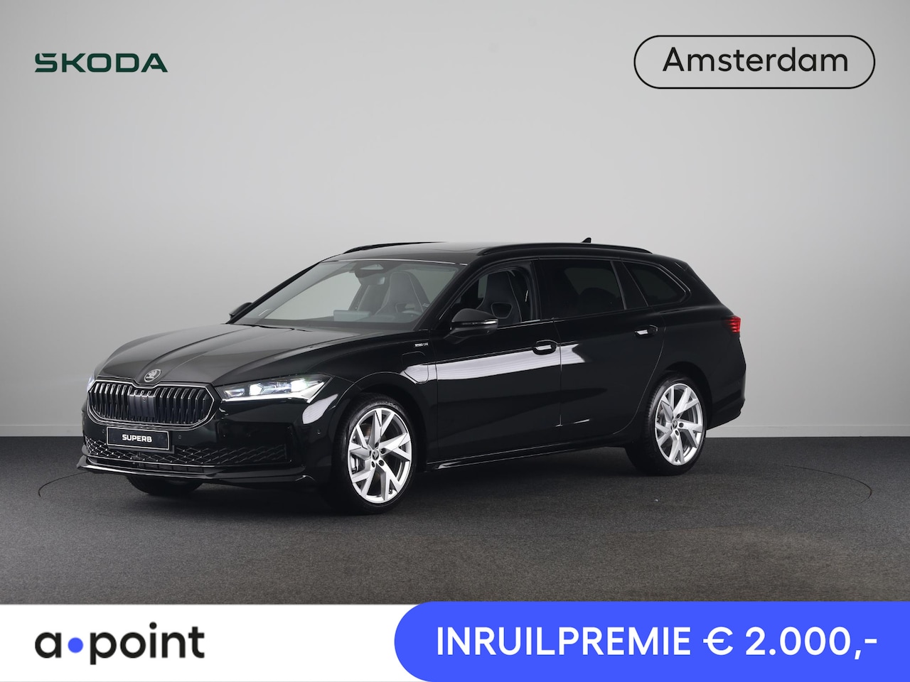Skoda Superb Combi - Sportline Business PHEV 1.5 TSI 204 pk 6 versn. DSG | Panoramadak, elektrisch bedienbaar | - AutoWereld.nl