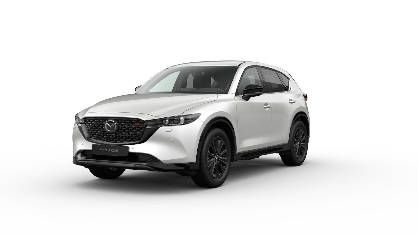 Mazda CX-5 - e-Skyactiv-G 165 Homura - Comfort Pack & Sunroof Pack | 19-inch lichtmetalen velgen, Black - AutoWereld.nl
