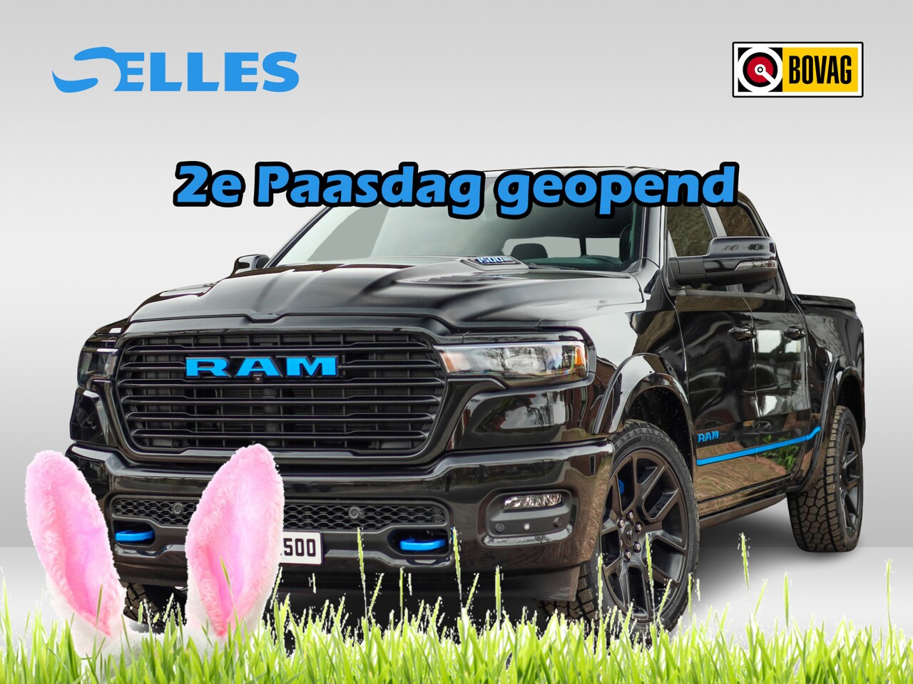 Dodge Ram 1500 - 2025 3.0L HURRICANE LARAMIE Night Premium | BPM VRIJ | NIEUW  | Color Pack | Panoramadak | - AutoWereld.nl