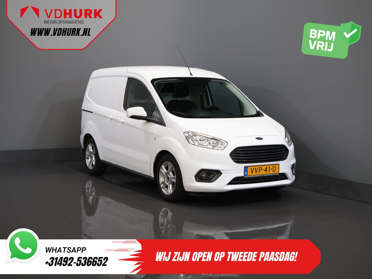 Ford Transit Courier - 1.0 EcoBoost 100pk Limited BENZINE BPM VRIJ! Carplay/ Camera/ Climate/ Cruise/ PDC/ LMV/ D - AutoWereld.nl