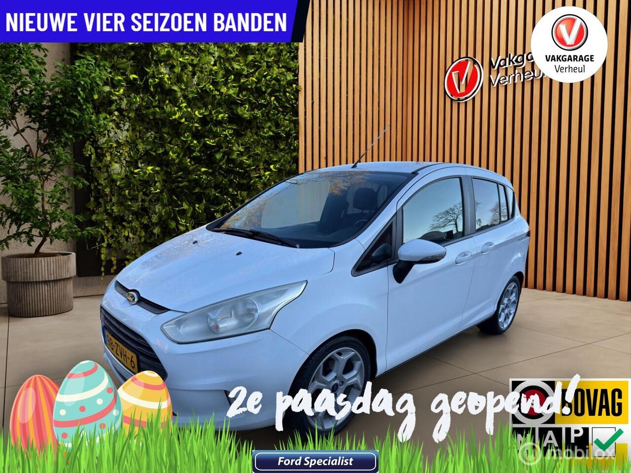 Ford B-Max - 1.0 EcoB Titanium|Stoelverwarming|Trekhaak|Boekje - AutoWereld.nl