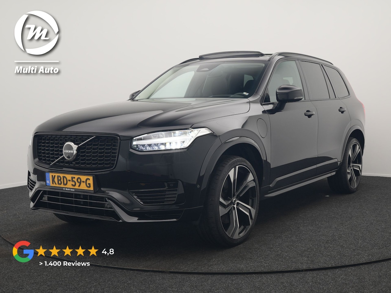 Volvo XC90 - T8 Recharge AWD Ultimate Dark Plug In Hybrid LONG RANGE 455pk 7 Persoons PHEV | Trekhaak a - AutoWereld.nl
