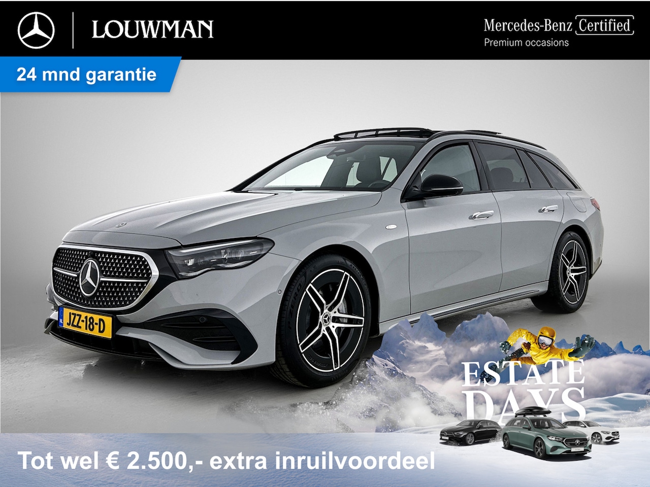 Mercedes-Benz E-klasse Estate - 300 e AMG Plug-In Hybride AMG | Night Pakket | Trehaak | Burmester® | Panorama Schuif-Kant - AutoWereld.nl