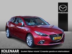Mazda 3 - 3 GT-M 2.0 Sky-G 120pk /Dealeronderhouden/Trekhaak/Wit leder/Navi/HUD/Keyless/Airco/PDC V+