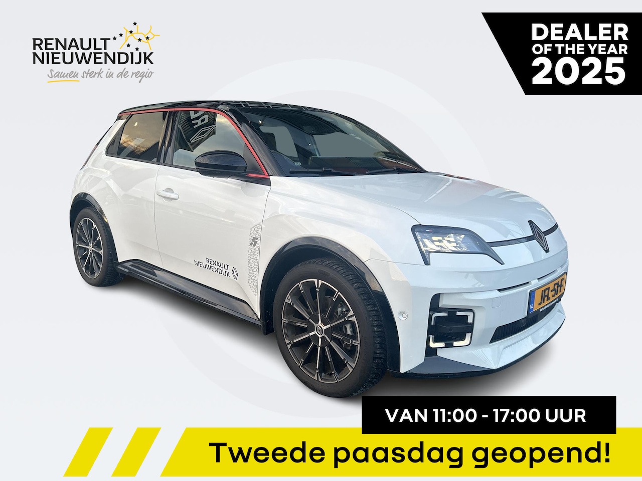 Renault 5 - comfort range iconic cinq 52 kWh / HARMAN KARDON AUDIO / DAKSTICKER / ALL WEATHER BANDEN - AutoWereld.nl