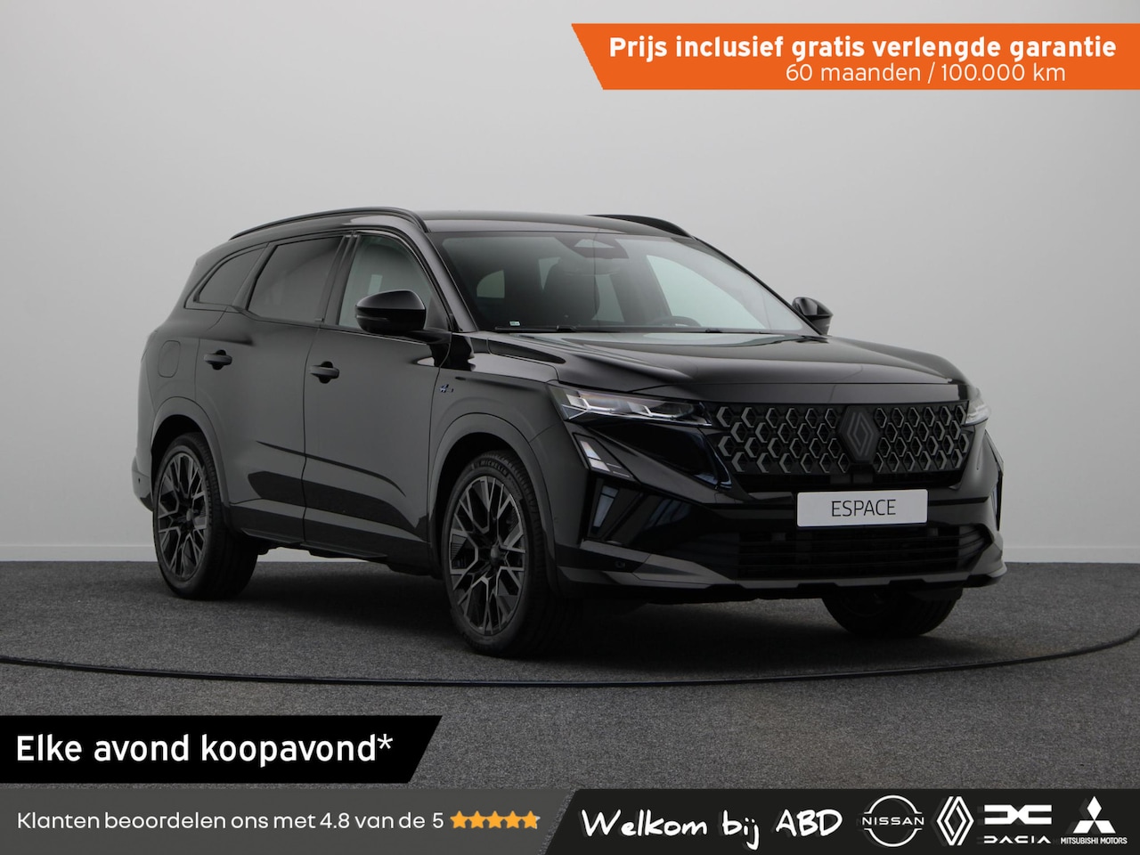 Renault Espace - E-Tech full hybrid 200pk esprit Alpine 7p. | Vijf jaar garantie | 360 graden camera | Pano - AutoWereld.nl