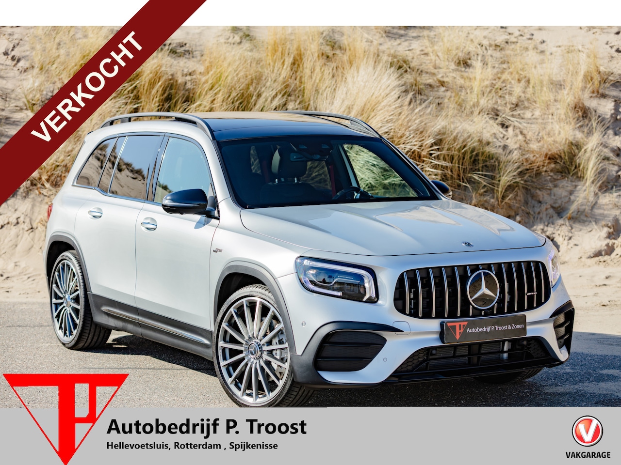 Mercedes-Benz GLB - AMG 35 4MATIC Panoramadak/Burmester/360 Camera/Head-up display/Memory stoelen/Stoelverwarm - AutoWereld.nl